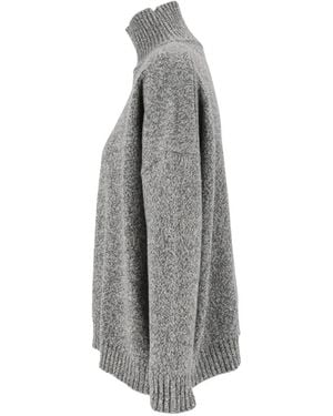 Weekend by Maxmara Borgia High-Neck Sweater - Gray