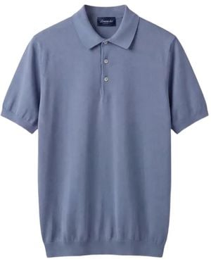 Drumohr Polo De Manga Corta - Azul