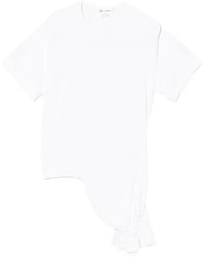 Comme des Garçons Asymmetric Drawstring T-Shirt - White