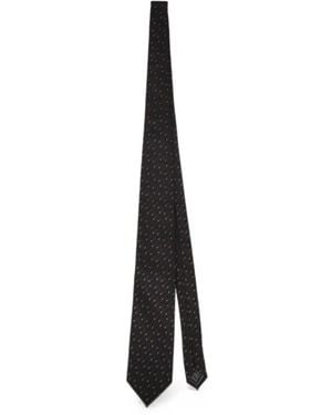 Pal Zileri Geometric-Pattern Tie - White