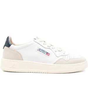 Autry Medalist Perforated Panel Trainers - White