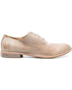 Moma Suede Derby Shoes - Pink