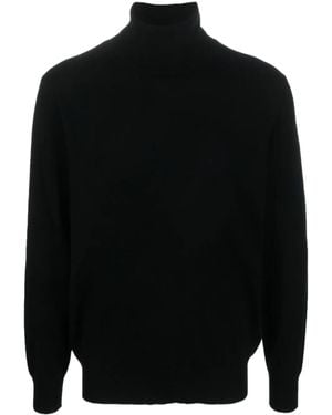 Allude Roll-Neck Cashmere Sweater - Black