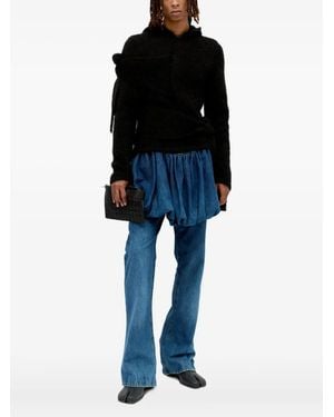 AARON ESH Hoodie aus Mohair - Schwarz