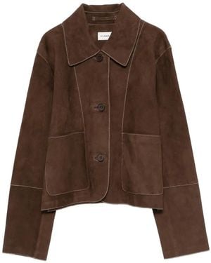 P.A.R.O.S.H. P. A.R. O.S. H. "Minuetto" Suede Jacket - Brown