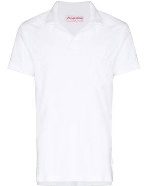 Orlebar Brown Kurzärmeliges Poloshirt - Weiß