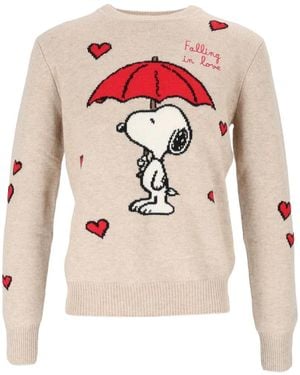 MC2 Saint Barth X Peanuts Intarsia-Knit Jumper - White