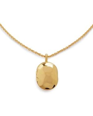 Monica Vinader Collana Mini Locket - Metallizzato