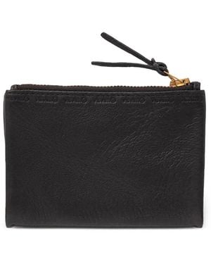 Visvim Portefeuille En Cuir À Logo Embossé - Black