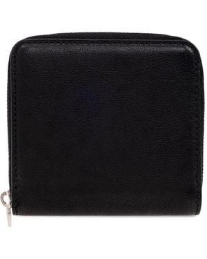 Rick Owens Zip-Around Leather Wallet - Black