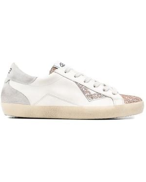 4b12 Suprime Glitter-Detail Trainers - White