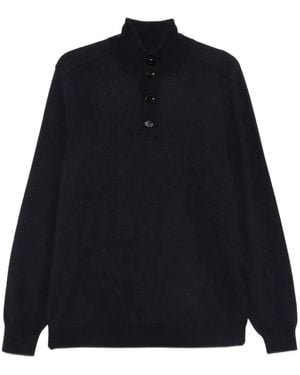 Brioni Jersey con cuello alzado - Azul