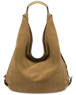 Moschino Large Handle Me Bag - Natural