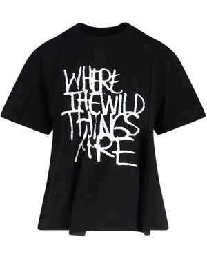 Sacai グラフィック Tシャツ - ブラック