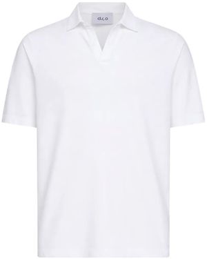 D4.0 Cotton Polo Shirt - White