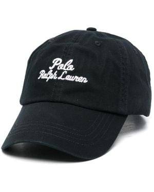 Polo Ralph Lauren Logo-Embroidered Cap - Black