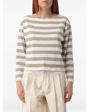 Theory Striped Long-Sleeve T-Shirt - Natural