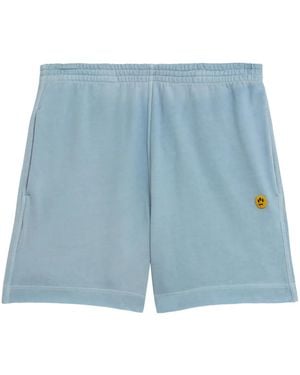 Barrow Logo-Embroidered Shorts - Blue