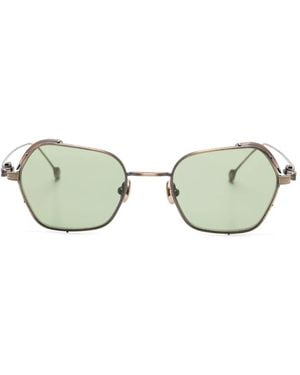 Matsuda Geometric-Frame Sunglasses - Brown