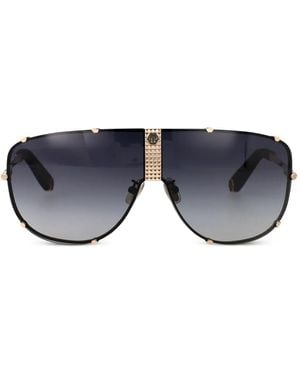 Philipp Plein シールドサングラス - ブルー