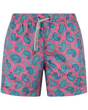 FOUR FASHIONED FRIENDS Paisley-Print Swim Shorts - Blue