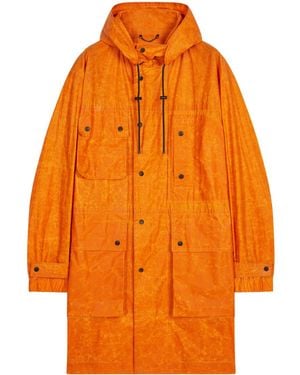 Dries Van Noten Water-Repellent Waxed Cotton Parka - Orange