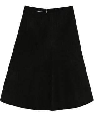 Susanne Bommer Falda Midi Acampanada - Negro
