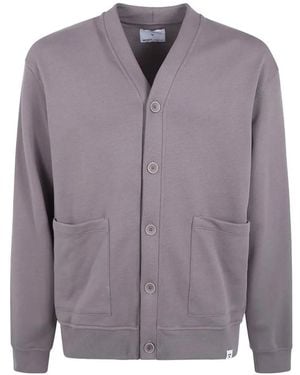 Woc Patch-Pocket Cardigan - Purple