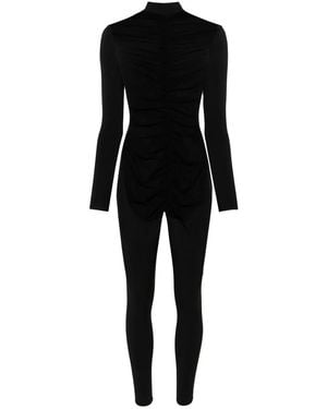 Maison Close Nuit Fauve Long-Sleeves Jumpsuit - Black