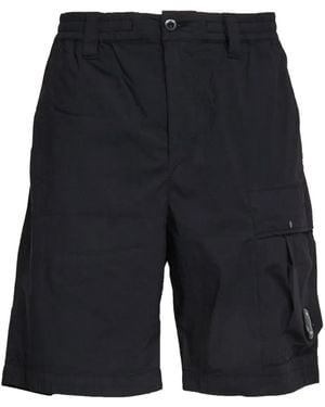 C.P. Company Cargo Pocket Drawstring Shorts - Blue