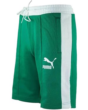 PUMA Pintuck Archive T7 Track Shorts - Green