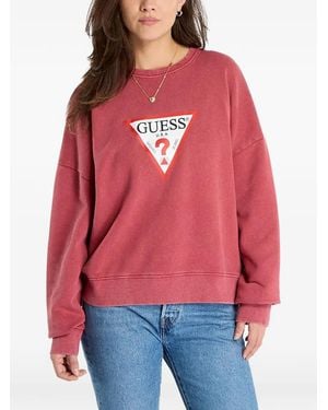 Guess Logo-Print Sweatshirt - Red