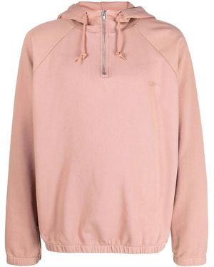 A.P.C. Ethan Half-Zip Hoodie - Pink