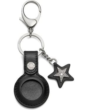 Jimmy Choo スター レザーキーホルダー - ホワイト
