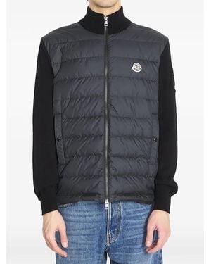 Moncler Gewatteerd Katoenen Vest - Zwart
