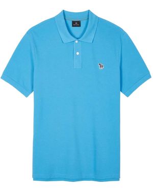 Paul Smith Poloshirt mit Logo - Blau