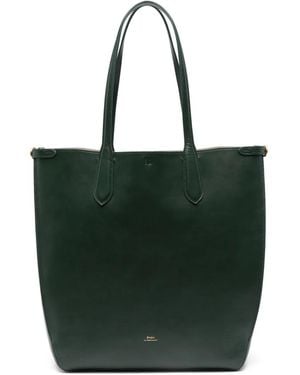 Polo Ralph Lauren Leather Buckle-Detail Tote Bag - Green