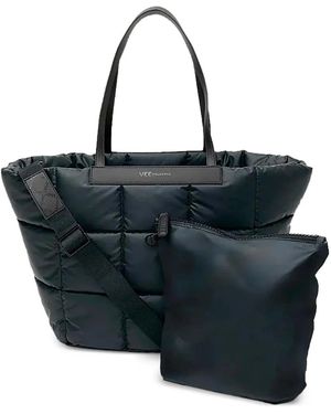VEE COLLECTIVE Quilted Tote Bag - Black