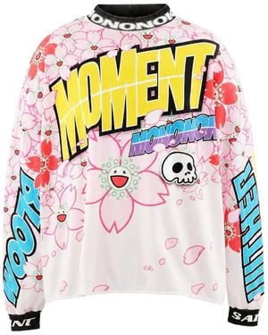 Monokemade Graphic-Print Long-Sleeve T-Shirt - White