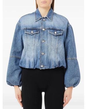 Liu Jo Balloon-Sleeve Denim Jacket - Blue