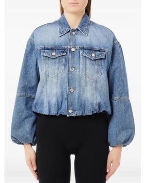 Liu Jo Jeansjacke mit Ballonärmeln - Blau