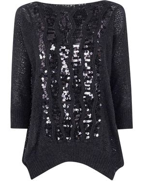 Aviu Pullover Mit Pailletten - Blau