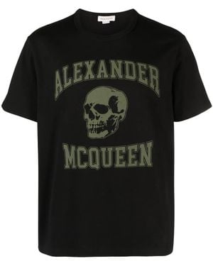 McQueen Cotton T Shirt - Black
