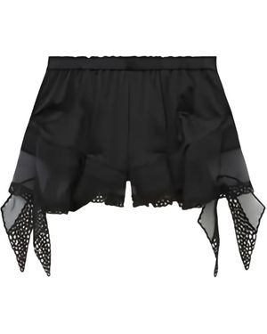 Isabel Marant Ildana Lace-Trimmed Shorts - Black