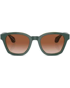 Giorgio Armani Square-Frame Sunglasses - Brown