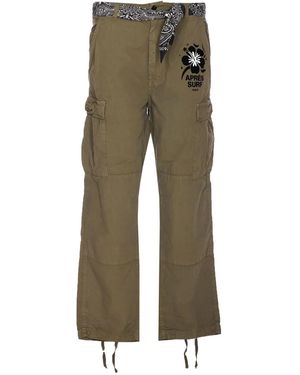 APRÈS SURF Zizi Straight-Leg Trousers - Green