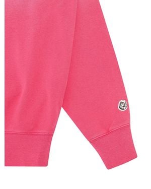 BBCICECREAM Zip-Fastening Graphic-Print Sweatshirt - Pink