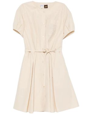 Loewe Cotton Short Dress - Natural