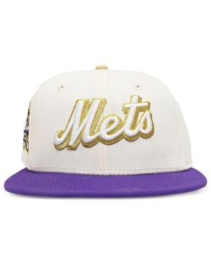 KTZ 59Fifty New York Mets Patch Hat - White