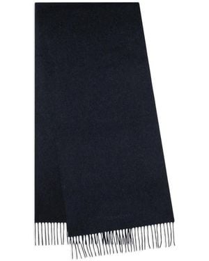 Corneliani Fringed Scarf - Blue